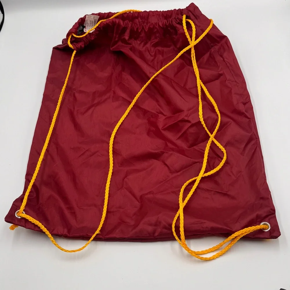 Universal Studios Harry Potter Mascot Gryffindor Maroon Drawstring Backpack Bag